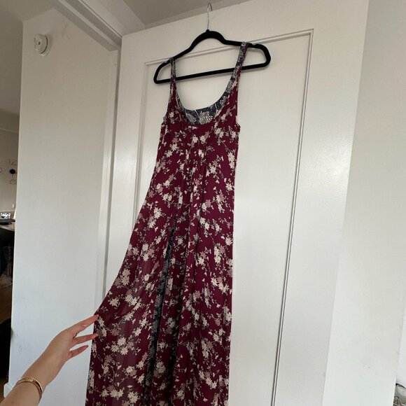 Cinq à Sept Nathalia Combo Maxi Silk Dress Sz 2 Floral Print Allover - Picture 10 of 10